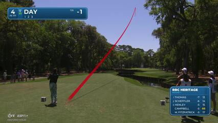 Jason Day | Round 1 | 4th hole | Shot 1 | 2025 RBC Heritage