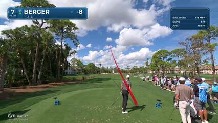 Daniel Berger | Round 1 | 7th hole | Shot 3 | 2025 Cognizant Classic