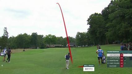 Max Greyserman | 2024 Wyndham | Round 4 | 1st hole | Shot 2