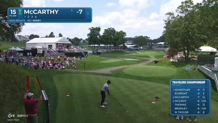 Denny McCarthy | Round 2 | 15th hole | Shot 1 | 2025 Travelers