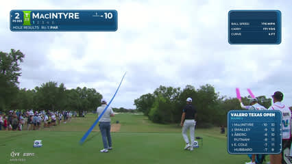 Robert MacIntyre | Round 2 | 2nd hole | Shot 1 | 2026 Valero