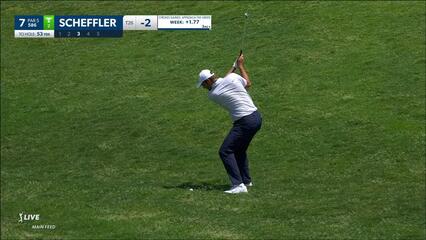Scottie Scheffler | 2023 the Memorial | Round 4 | 7th hole | Shot 3