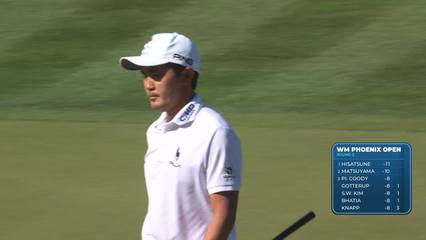 Takumi Kanaya | Round 3 | 9th hole | Shot 3 | 2026 WM Phoenix Open