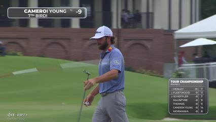 Cameron Young | Round 2 | 15th hole | Shot 2 | 2025 TOUR Championship