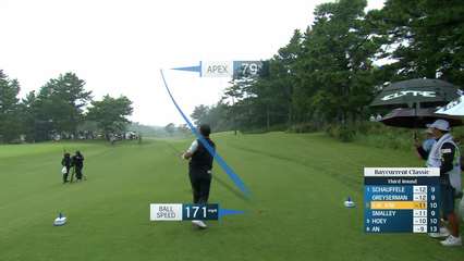 Si Woo Kim | Round 3 | 11th hole | Shot 1 | 2025 Baycurrent