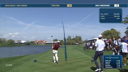 Tom Kim | Round 3 | 18th hole | Shot 1 | 2025 THE PLAYERS