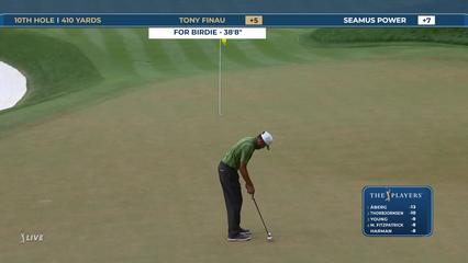 Tony Finau | Round 4 | 10th hole | Shot 4 | 2026 THE PLAYERS