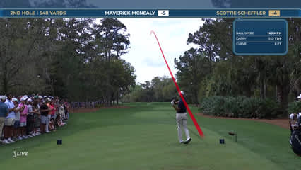 Scottie Scheffler | Round 4 | 2nd hole | Shot 1 | 2026 THE PLAYERS