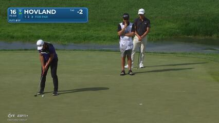 Viktor Hovland | Round 1 | 16th hole | Shot 4 | 2025 Truist Championship