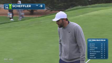 Scottie Scheffler | Round 3 | 14th hole | Shot 5 | 2026 AT&T Pebble Beach