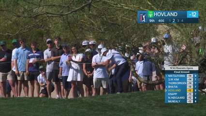 Viktor Hovland | Round 4 | 9th hole | Shot 2 | 2026 WM Phoenix Open