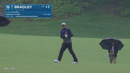 Keegan Bradley | Round 2 | 15th hole | Shot 3 | 2025 the Memorial