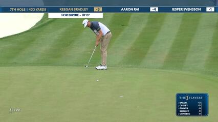 Keegan Bradley | Round 4 | 7th hole | Shot 4 | 2025 THE PLAYERS