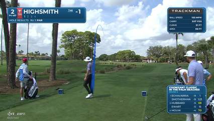 Joe Highsmith | Round 2 | 2nd hole | Shot 1 | 2026 Cognizant Classic