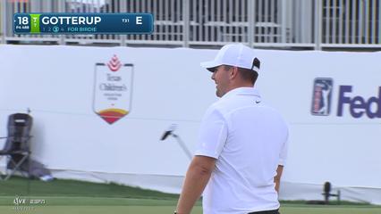 Chris Gotterup | Round 1 | 18th hole | Shot 3 | -1 Houston Open