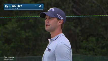 Thomas Detry | Round 1 | 14th hole | Shot 3 | 2025 Houston Open