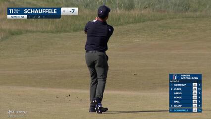 Xander Schauffele | Round 3 | 11th hole | Shot 3 | 2025 Genesis Scottish Open