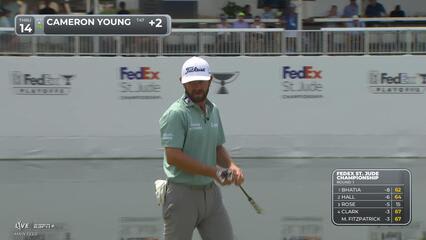 Cameron Young | Round 1 | 14th hole | Shot 3 | 2025 FedEx St. Jude
