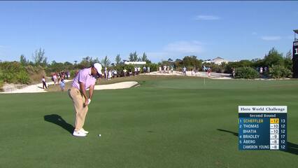 Scottie Scheffler | Round 2 | 14th hole | Shot 2 | 2024 Hero World Challenge