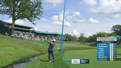 Scottie Scheffler | Round 1 | 14th hole | Shot 2 | 2025 the Memorial