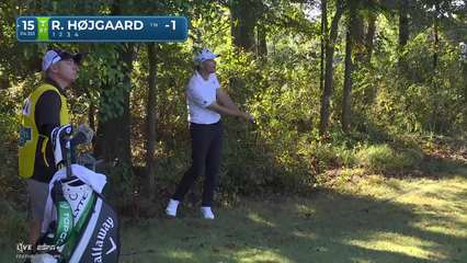 Rasmus Højgaard | Round 1 | 15th hole | Shot 2 | 2025 Sanderson Farms