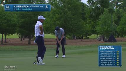 Matt Fitzpatrick | Round 1 | 12th hole | Shot 4 | 2026 Zurich Classic