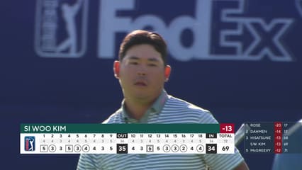 Si Woo Kim | Round 3 | 18th hole | Shot 4 | 2026 Farmers