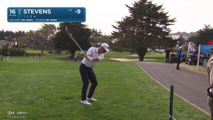 Sam Stevens | Round 4 | 16th hole | Shot 2 | 2025 AT&T Pebble Beach