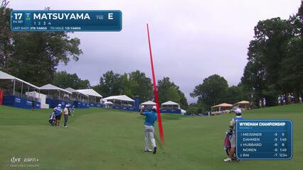 Hideki Matsuyama | Round 2 | 17th hole | Shot 2 | 2025 Wyndham