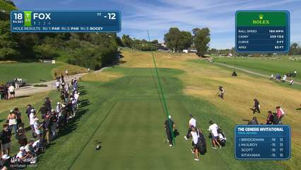 Ryan Fox | Round 4 | 18th hole | Shot 1 | 2026 The Genesis
