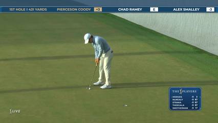 Pierceson Coody | Round 2 | 1st hole | Shot 7 | 2026 THE PLAYERS