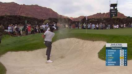 Justin Lower | Round 3 | 9th hole | Shot 5 | 2025 Bank of Utah