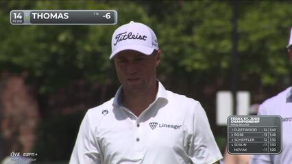 Justin Thomas | Round 4 | 14th hole | Shot 3 | 2025 FedEx St. Jude