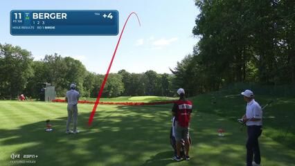 Daniel Berger | Round 2 | 11th hole | Shot 1 | 2025 Travelers