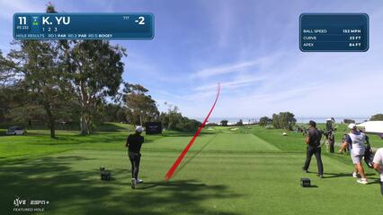 Kevin Yu | Round 4 | 11th hole | Shot 1 | 2025 Genesis