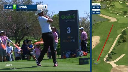 Tony Finau | 2023 Mexico Open | Round 2 | 3rd hole | Shot 1