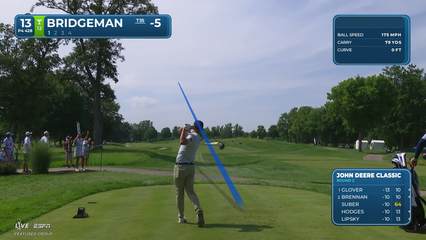 Jacob Bridgeman | Round 2 | 13th hole | Shot 1 | 2026 John Deere