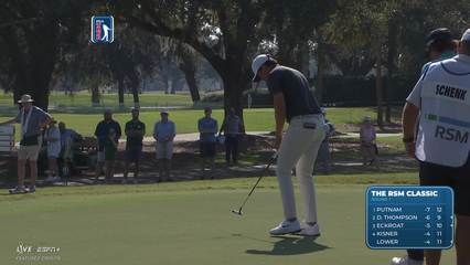 Davis Thompson | Round 1 | 1st hole | Shot 4 | 2025 The RSM Classic