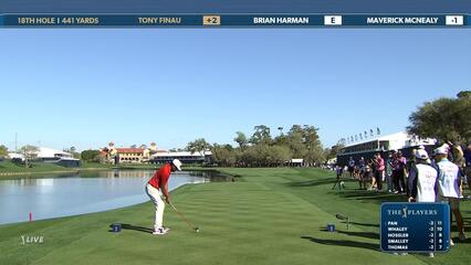 Tony Finau | Round 1 | 18th hole | Shot 1 | 2025 THE PLAYERS