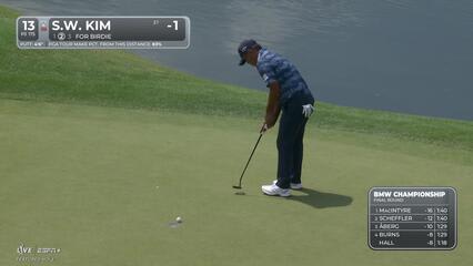 Si Woo Kim | Round 4 | 13th hole | Shot 2 | 2025 BMW Championship