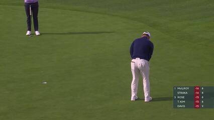 Tom Kim | Round 4 | 8th hole | Shot 3 | 2025 AT&T Pebble Beach