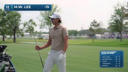 Min Woo Lee | Round 3 | 12th hole | Shot 2 | 2025 Houston Open
