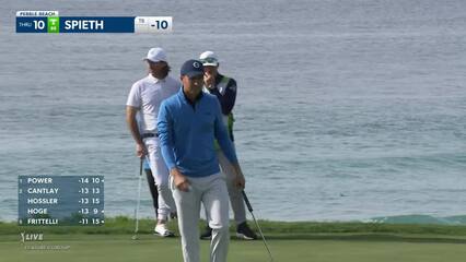 Jordan Spieth | 2022 AT&T Pebble Beach | Round 3 | 10th hole | Shot 4