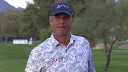 Stewart Cink | Round 3 | 16th hole | Shot 3 | 2025 Charles Schwab