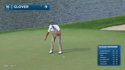 Lucas Glover | Round 4 | 16th hole | Shot 3 | 2025 Travelers