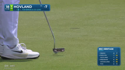Viktor Hovland | Round 1 | 18th hole | Shot 4 | 2026 RBC Heritage