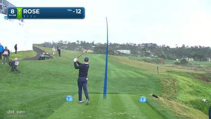 Justin Rose | Round 4 | 8th hole | Shot 1 | 2026 AT&T Pebble Beach