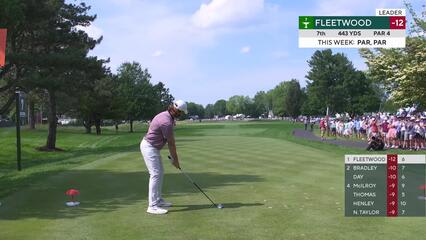 Tommy Fleetwood | Round 3 | 7th hole | Shot 1 | 2025 Travelers