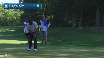 Si Woo Kim | Round 1 | 15th hole | Shot 4 | 2025 John Deere