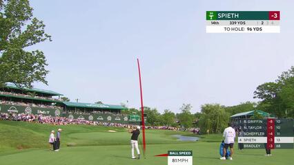 Jordan Spieth | Round 3 | 14th hole | Shot 2 | 2025 the Memorial